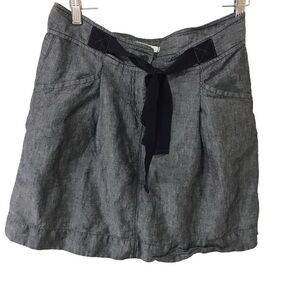 3/$15 Ann Taylor loft linen blend blue skirt